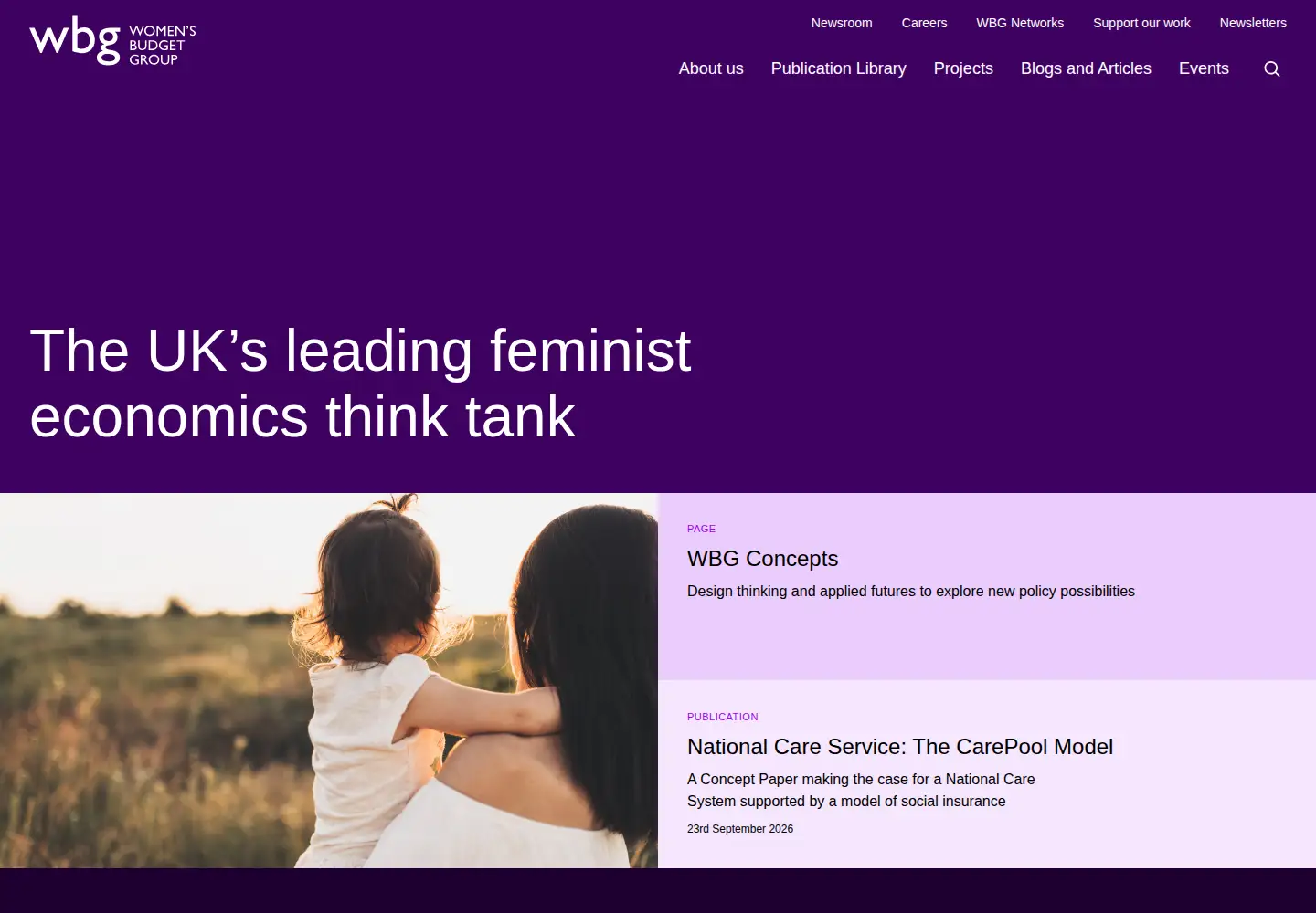 Screenshot of wbg.org.uk
