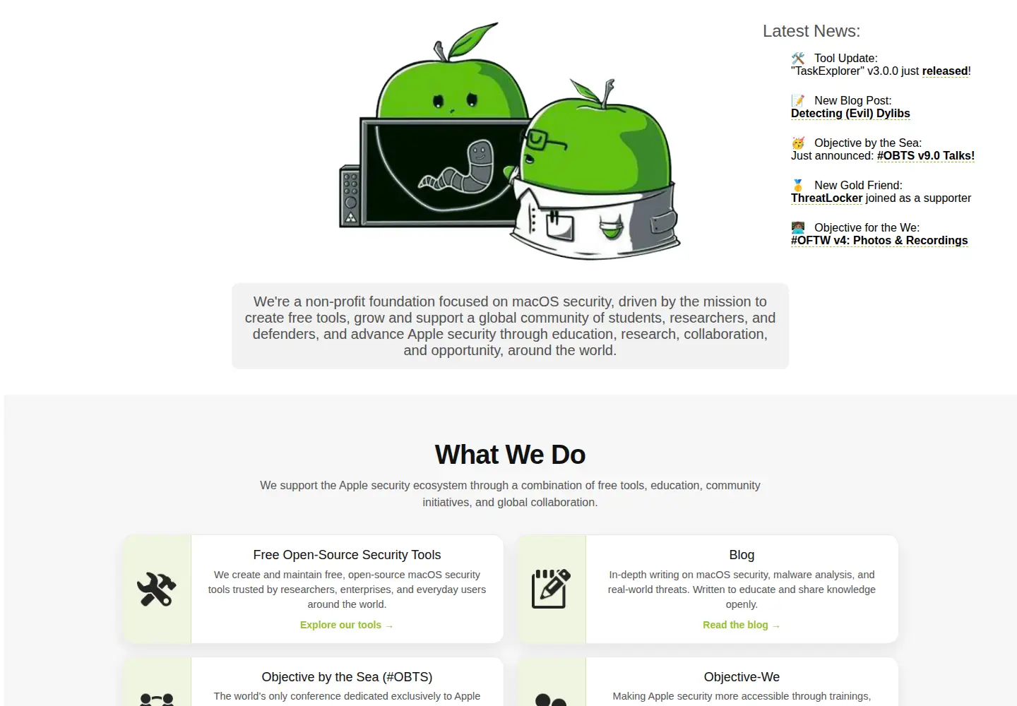 Captured homepage of objective-see.org in the current scan