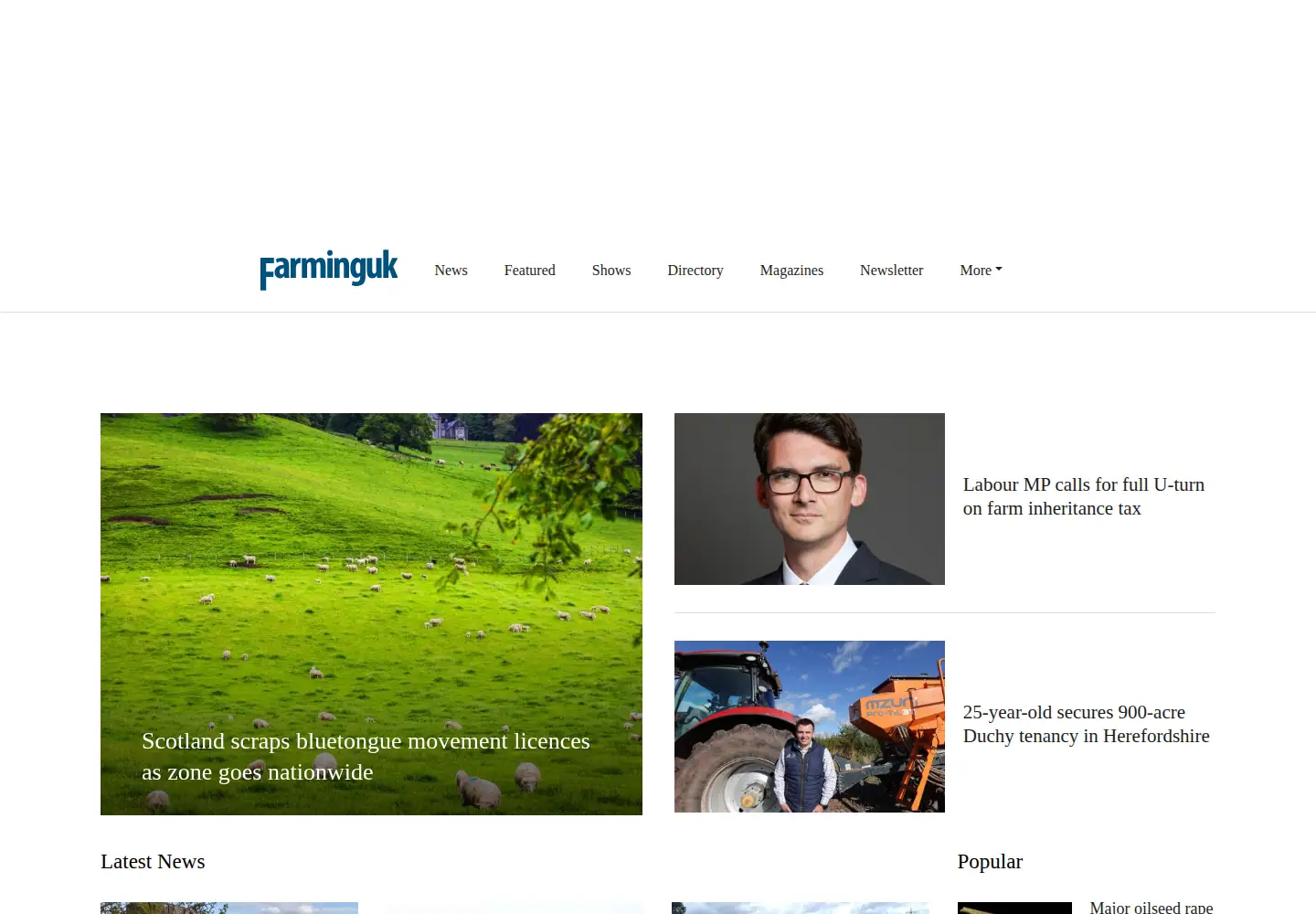 Screenshot of farminguk.com