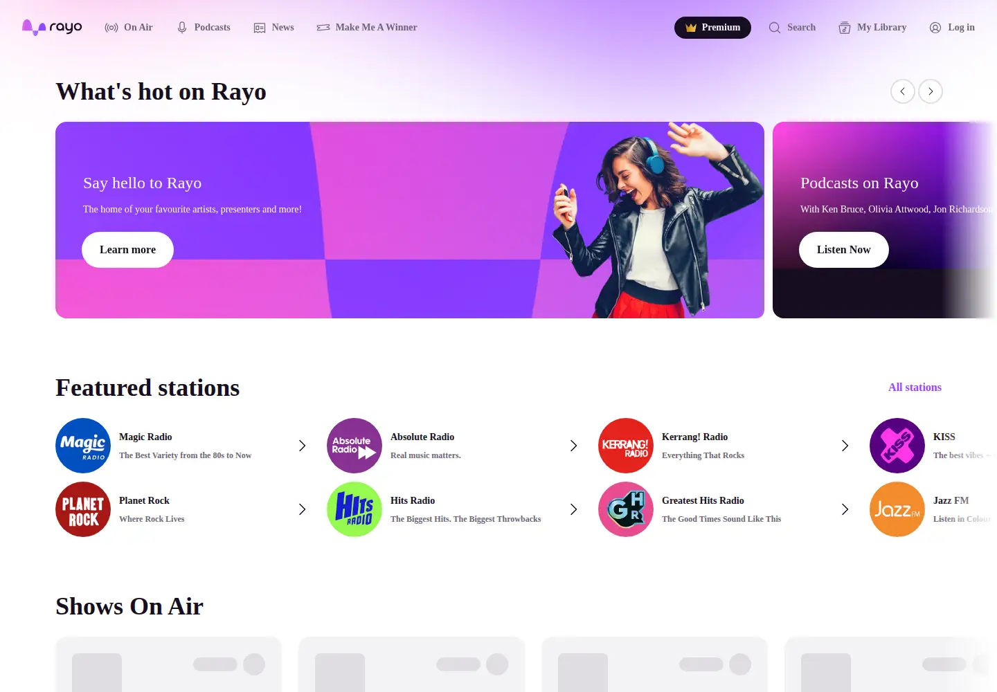 Screenshot of planetradio.co.uk
