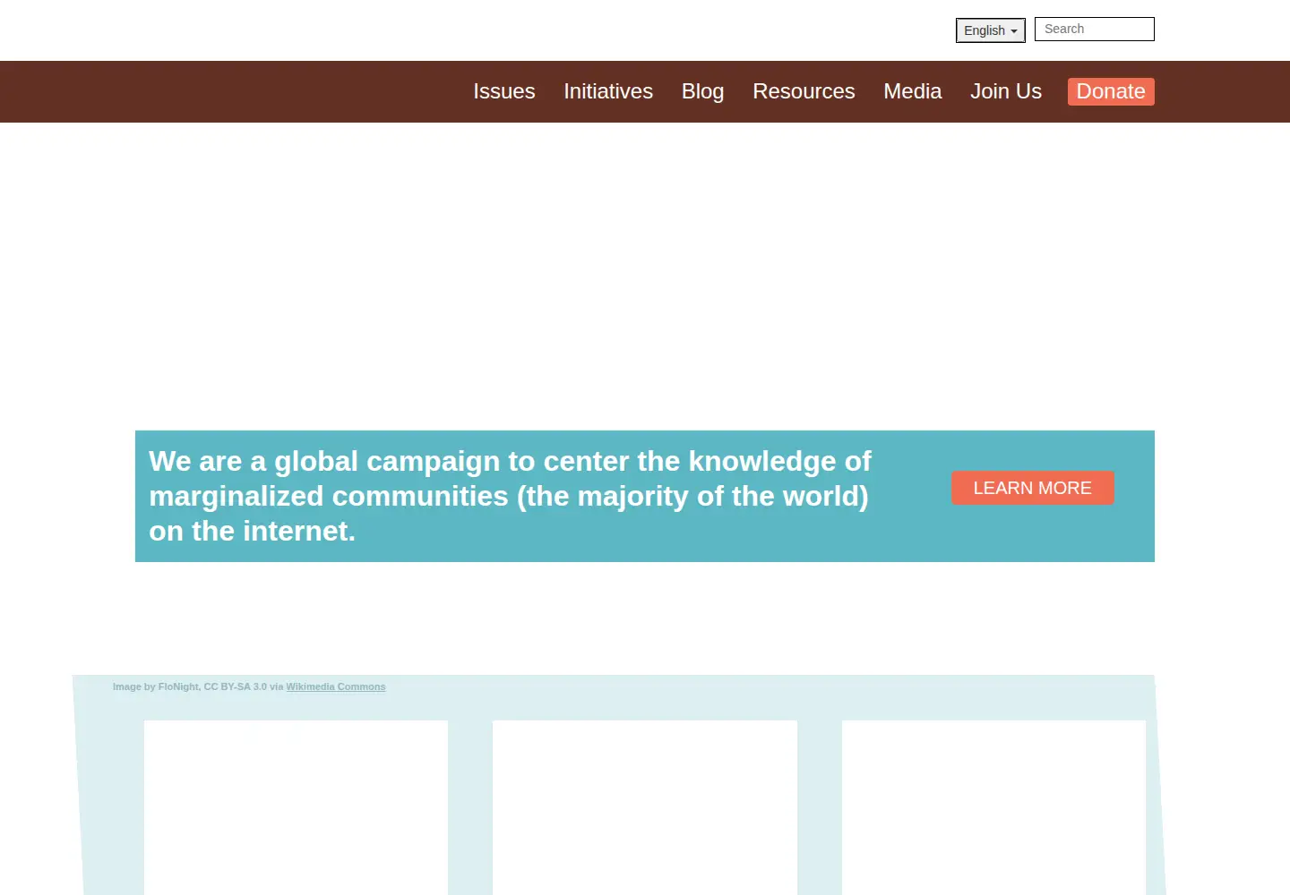 Screenshot of whoseknowledge.org