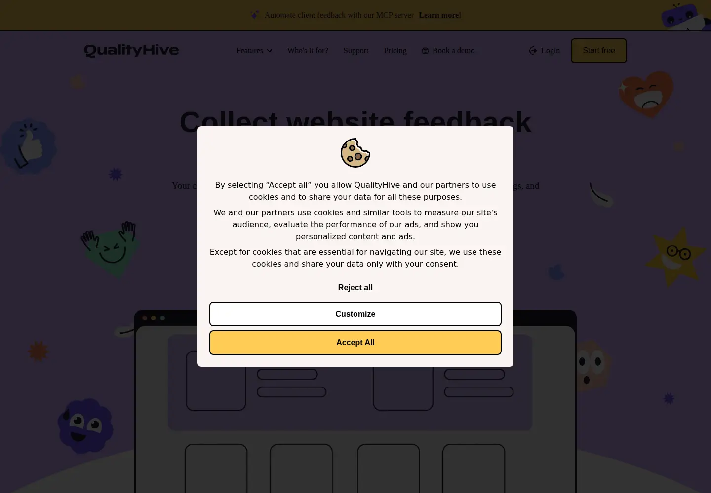 Screenshot of qualityhive.com