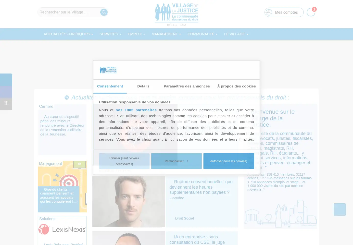 Screenshot of village-justice.com
