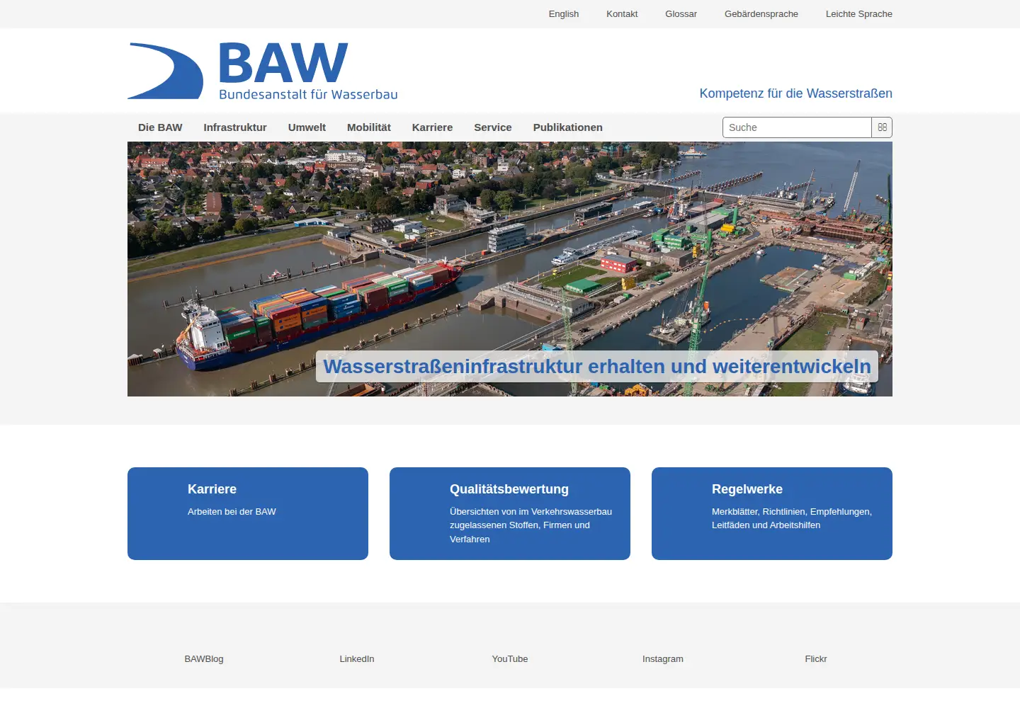 Screenshot of baw.de
