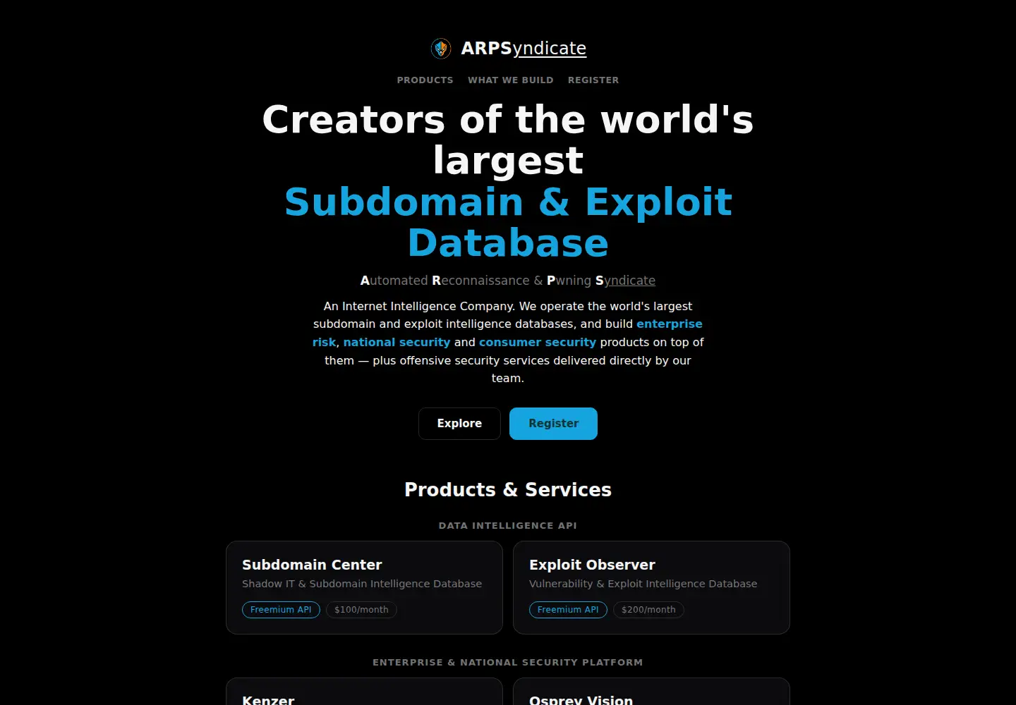 Screenshot of arpsyndicate.io