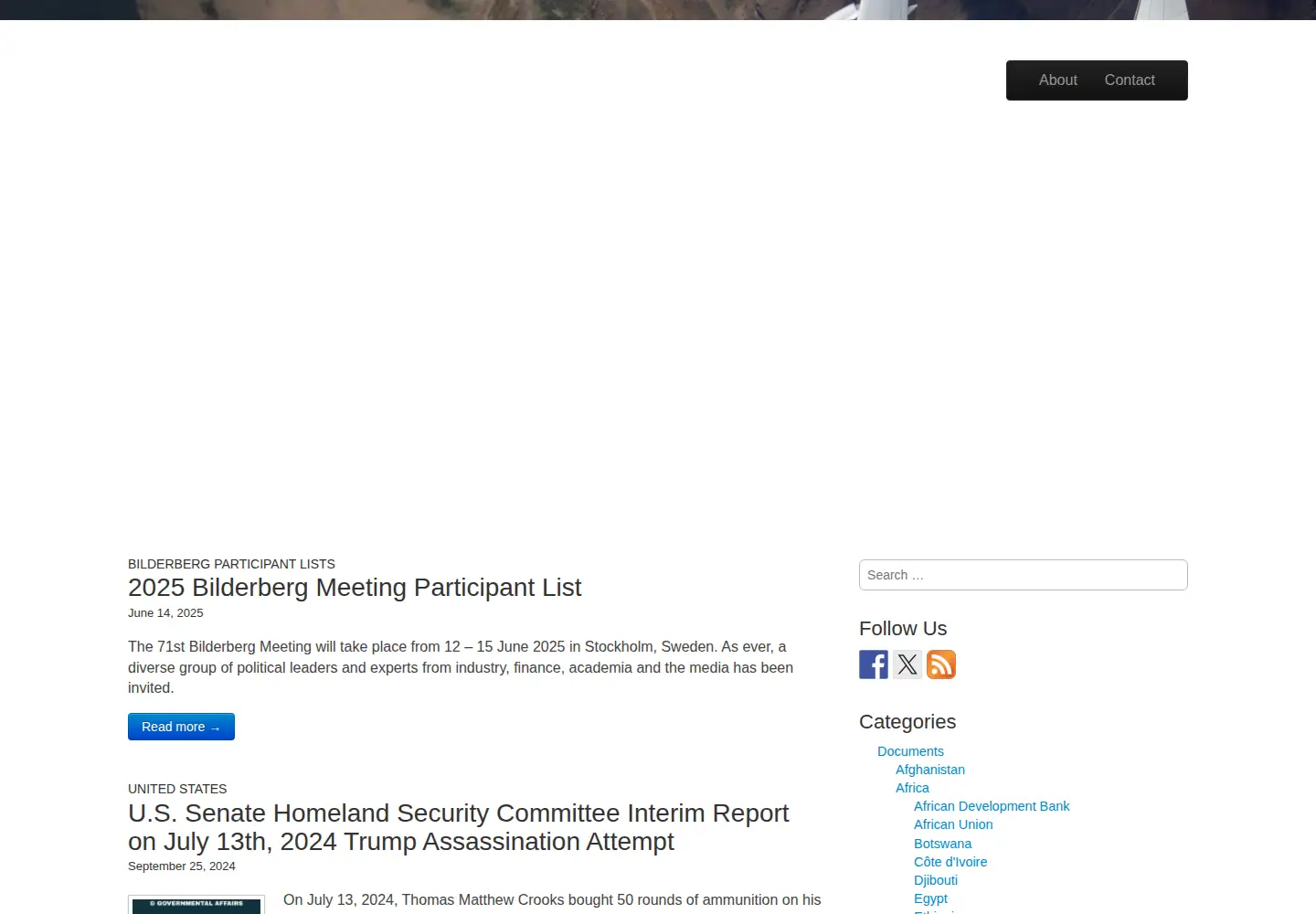 Screenshot of publicintelligence.net