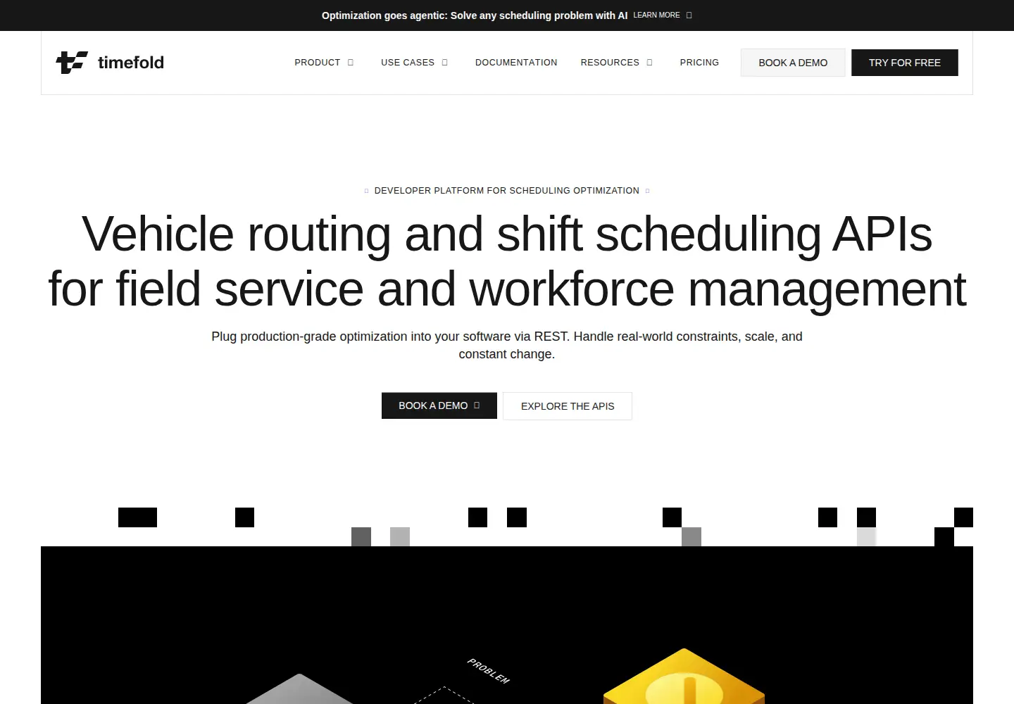 Screenshot of timefold.ai