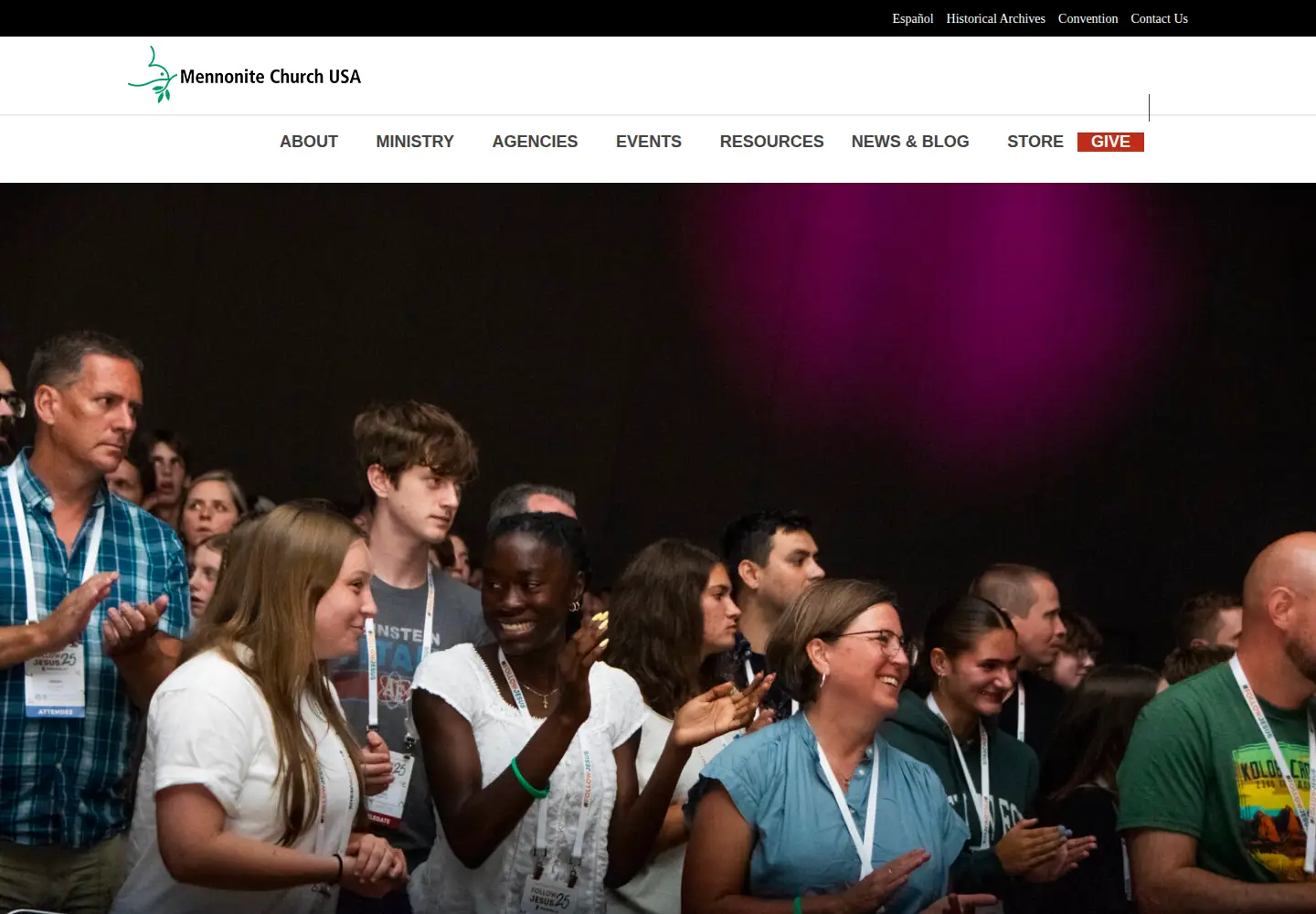 Screenshot of mennoniteusa.org