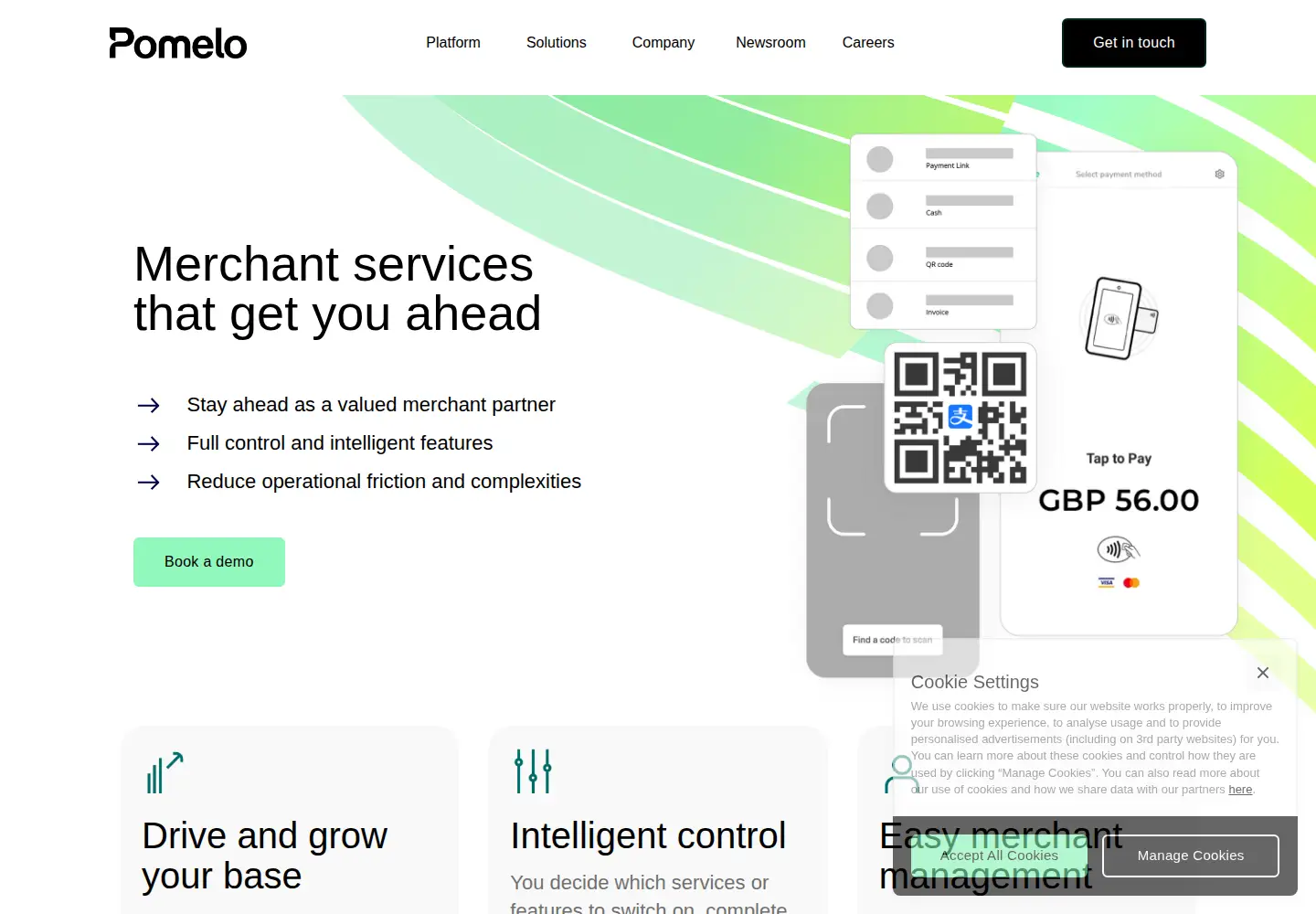 Screenshot of pomelopay.com