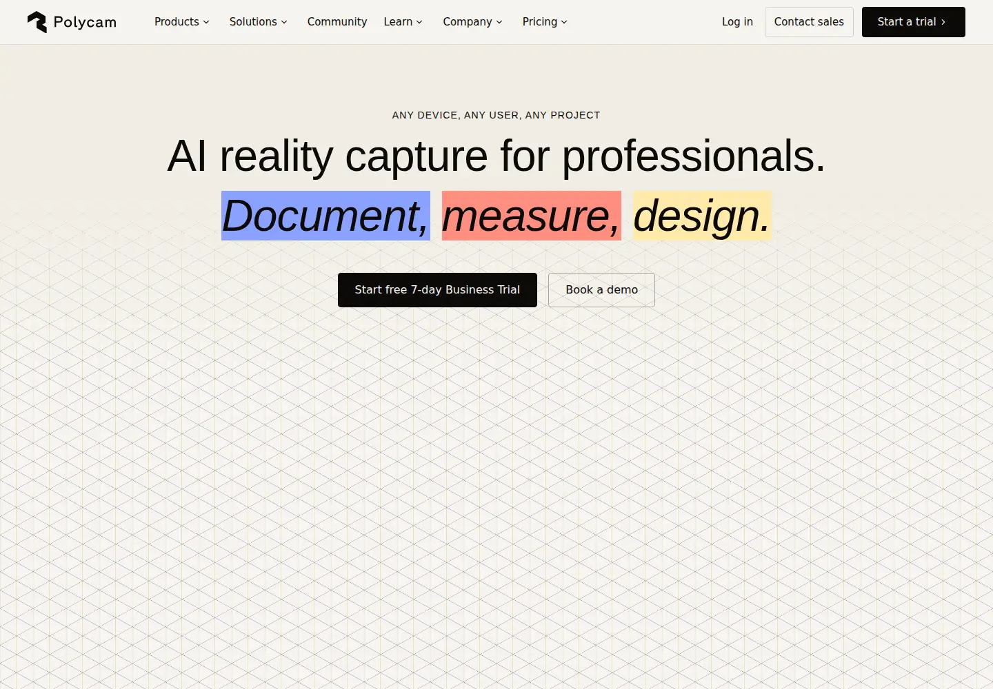 Screenshot of poly.cam