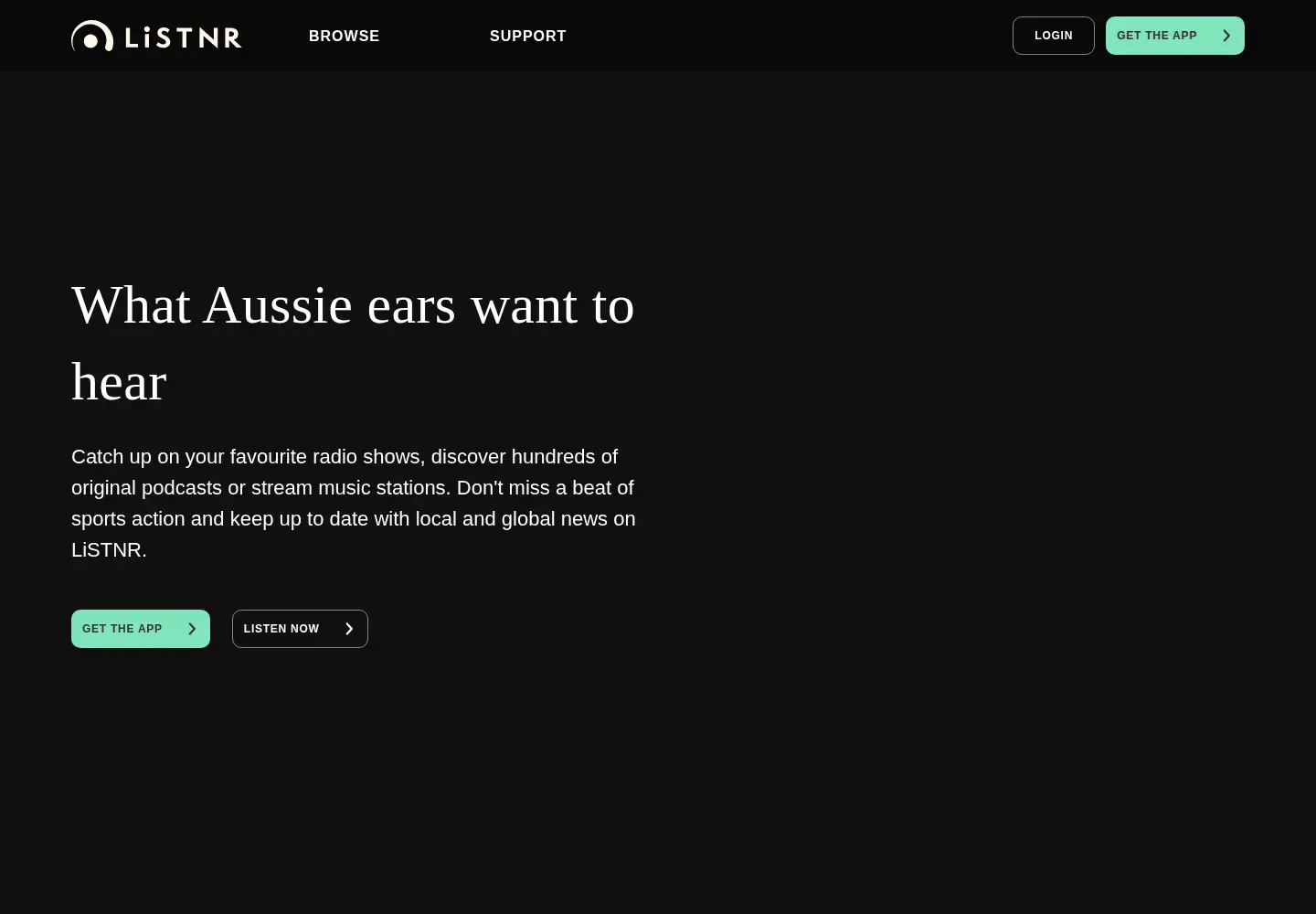 Screenshot of listnr.com