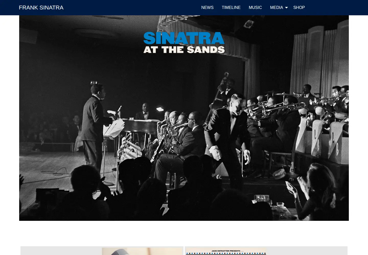 Screenshot of sinatra.com