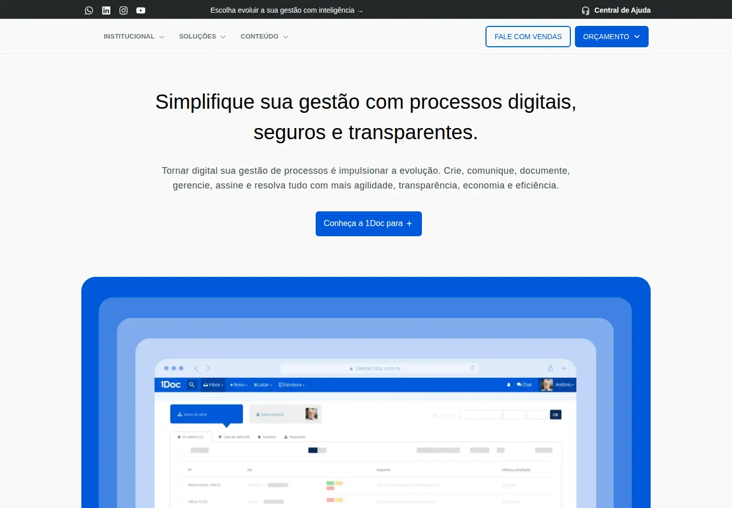 Screenshot of 1doc.com.br