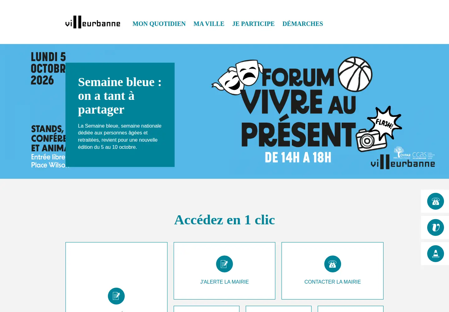 Screenshot of villeurbanne.fr