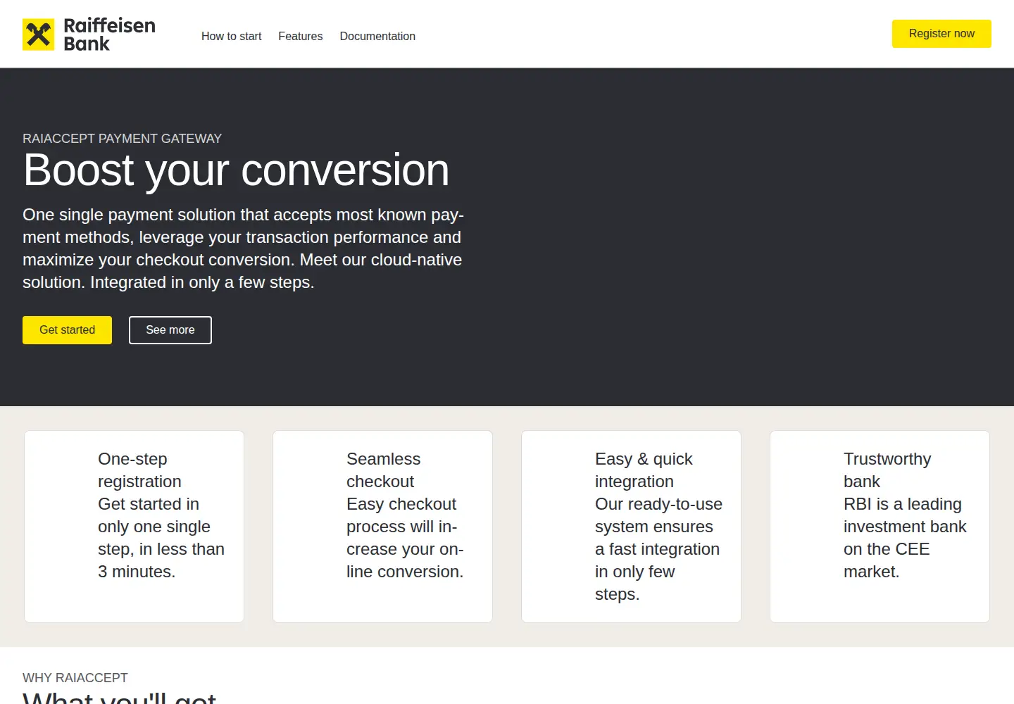 Screenshot of raiaccept.com