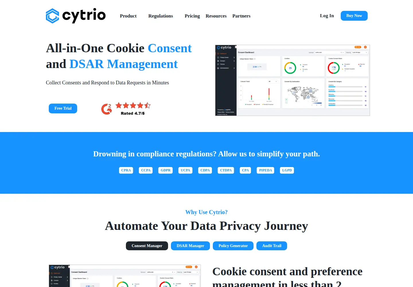 Screenshot of cytrio.com