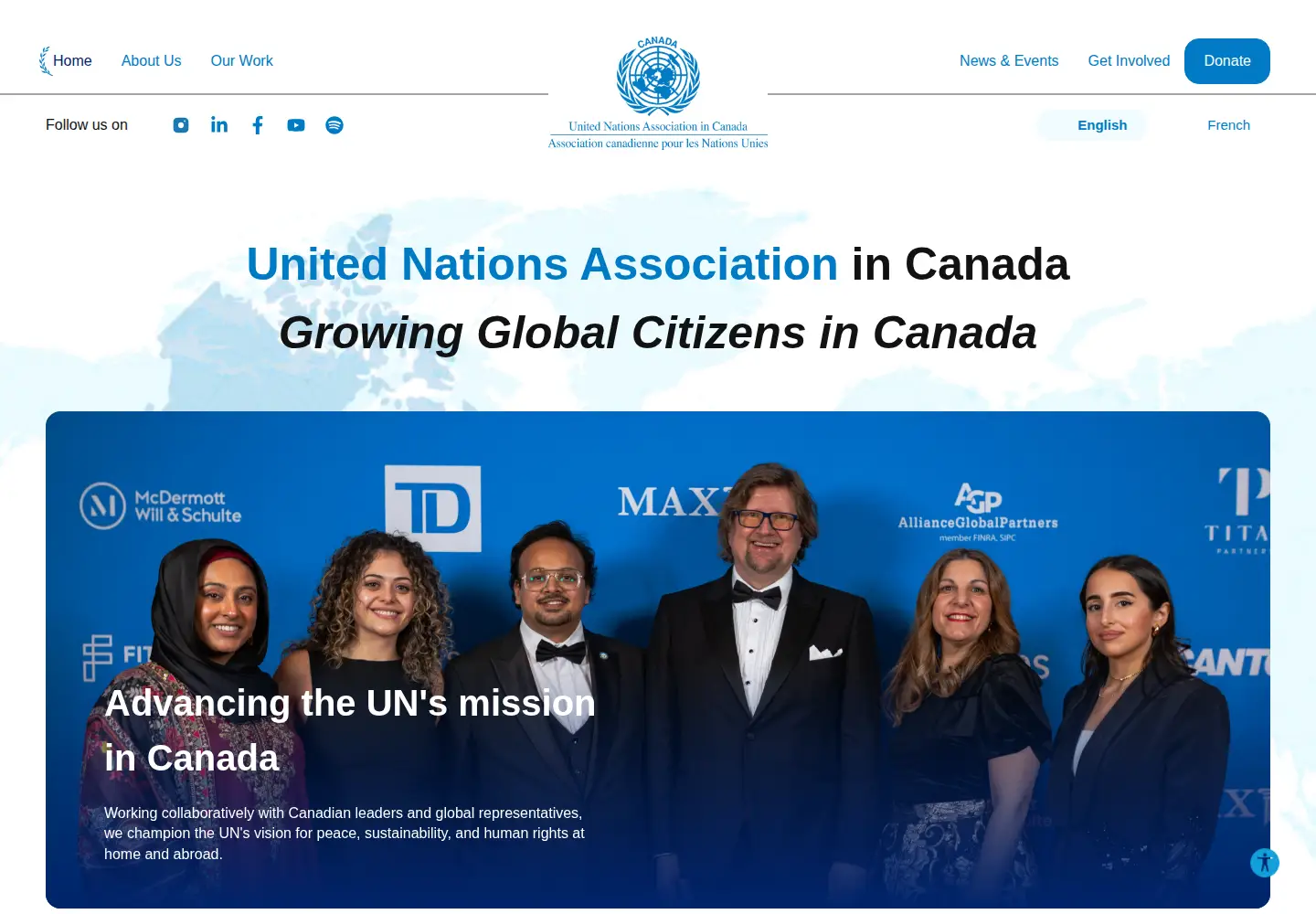 Screenshot of unac.org