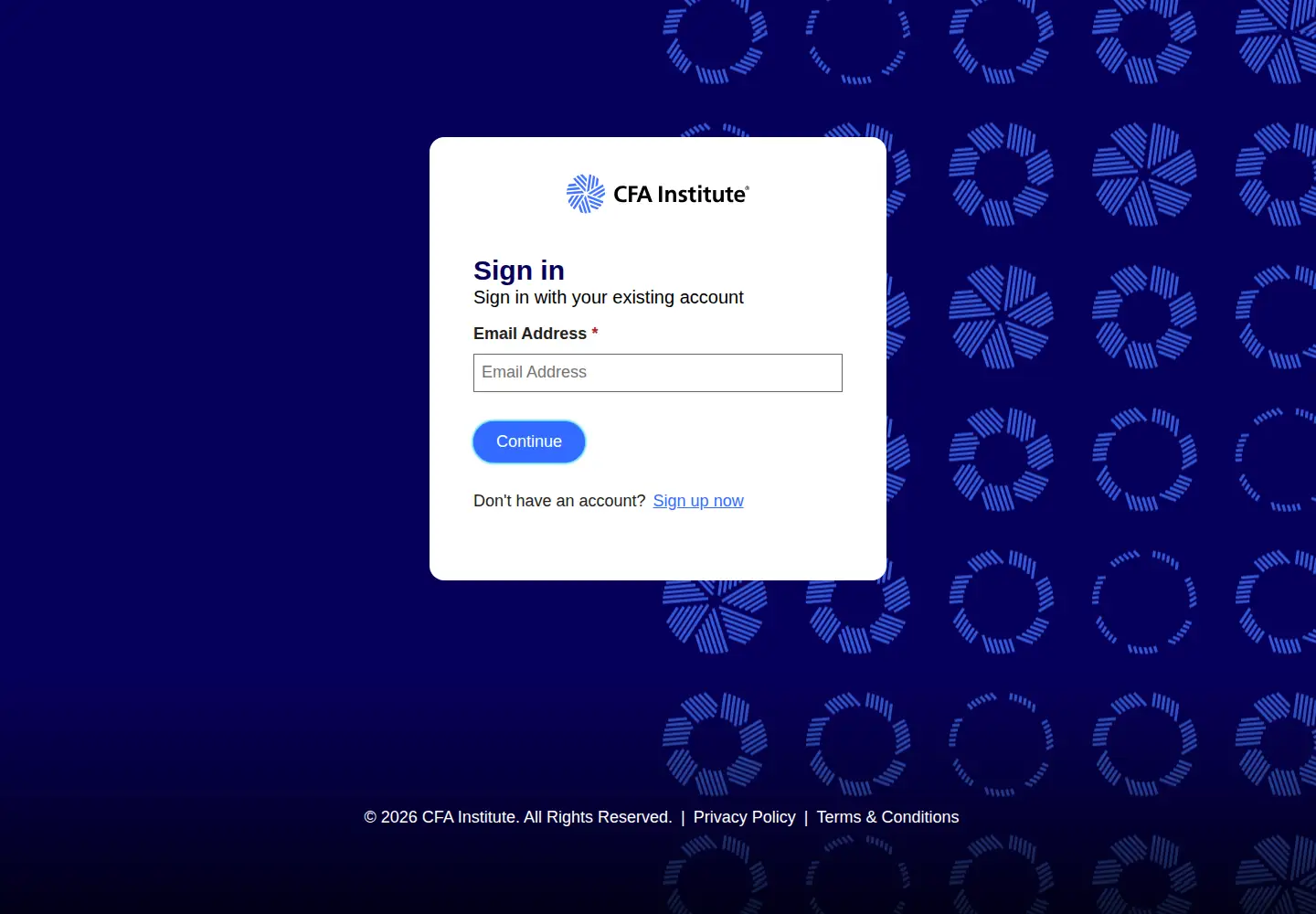 Screenshot of cfasociety.org