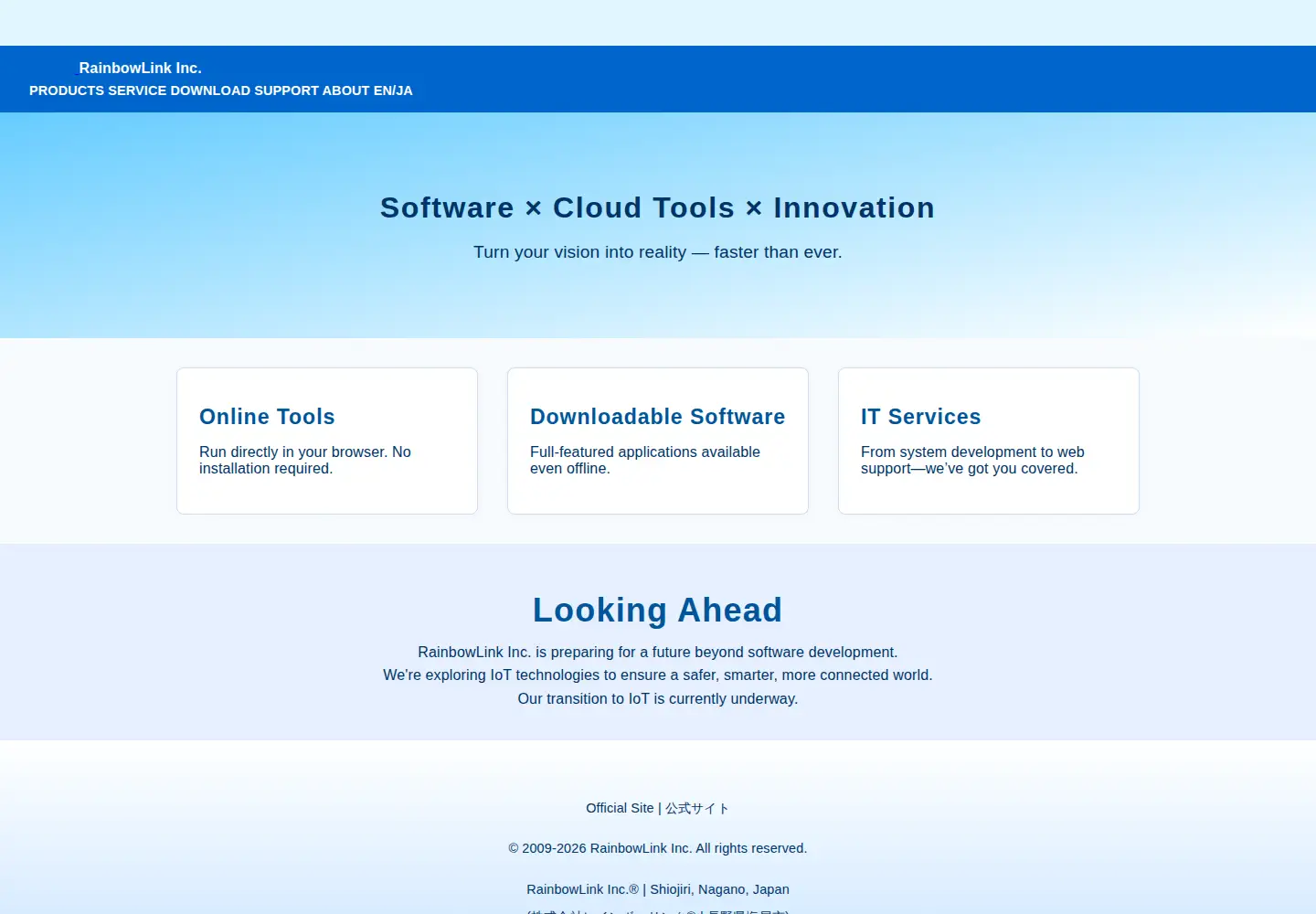 Screenshot of rainbow-link.com