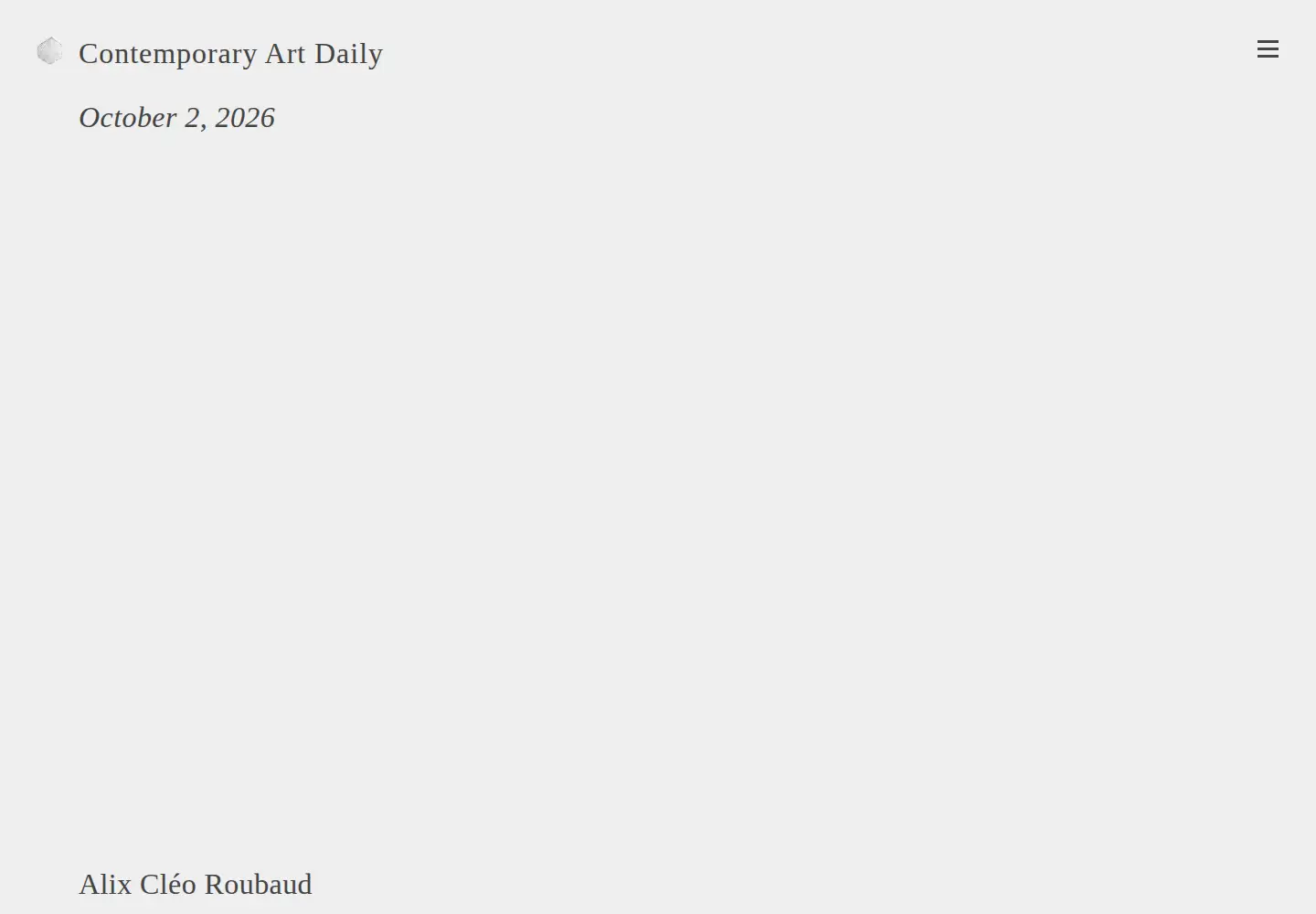 Screenshot of contemporaryartdaily.com