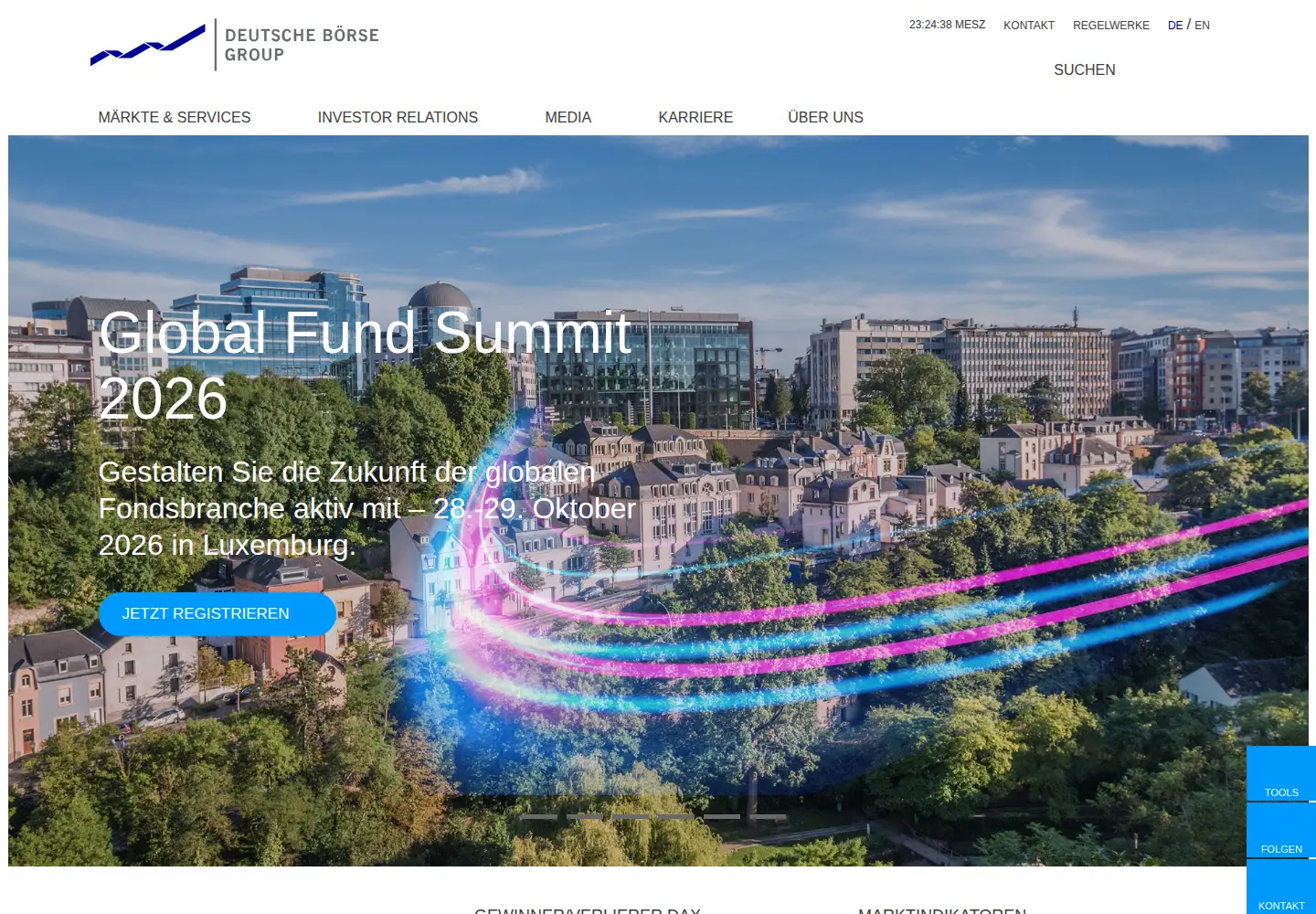 Screenshot of deutsche-boerse.com