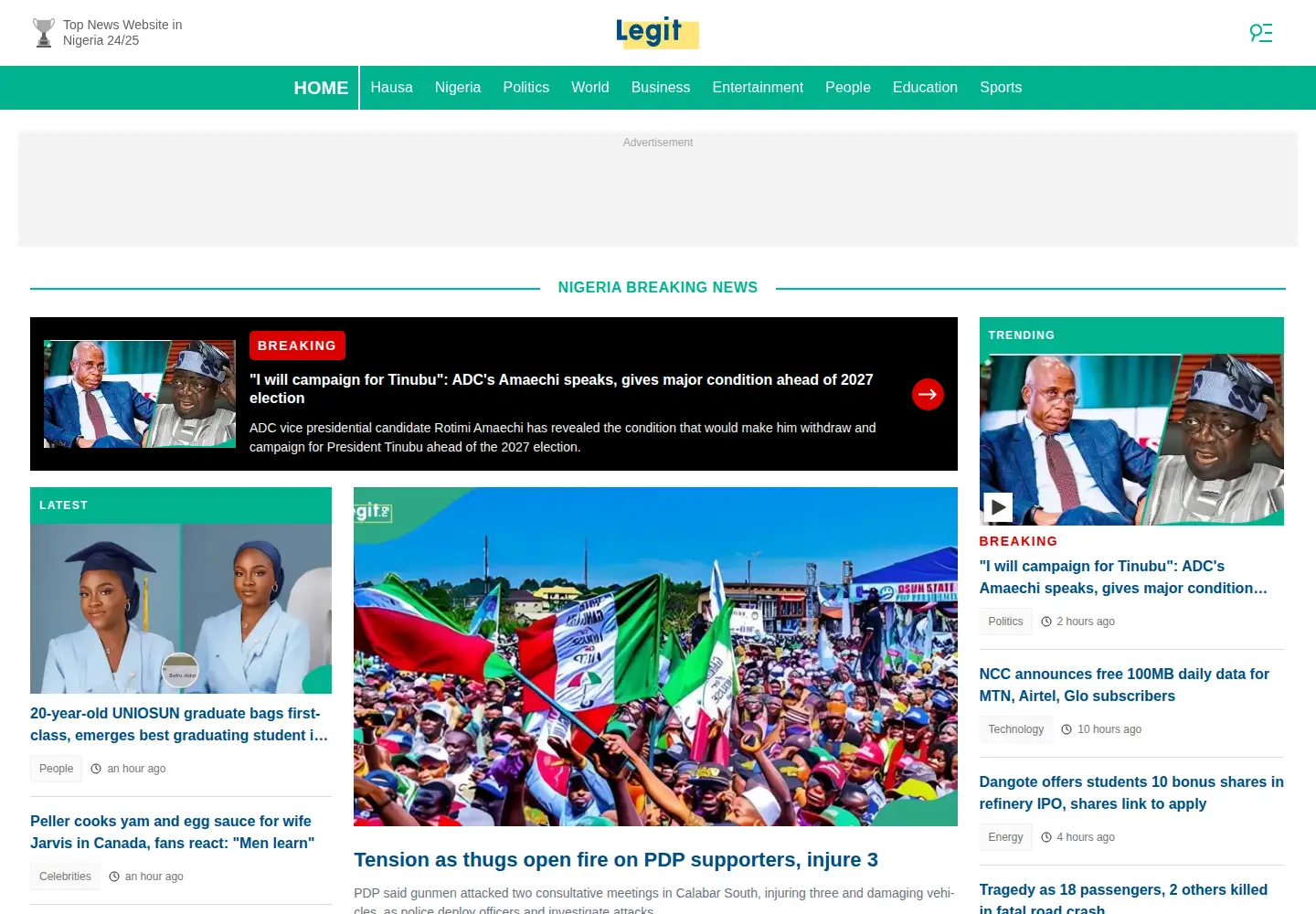 Screenshot of naij.com