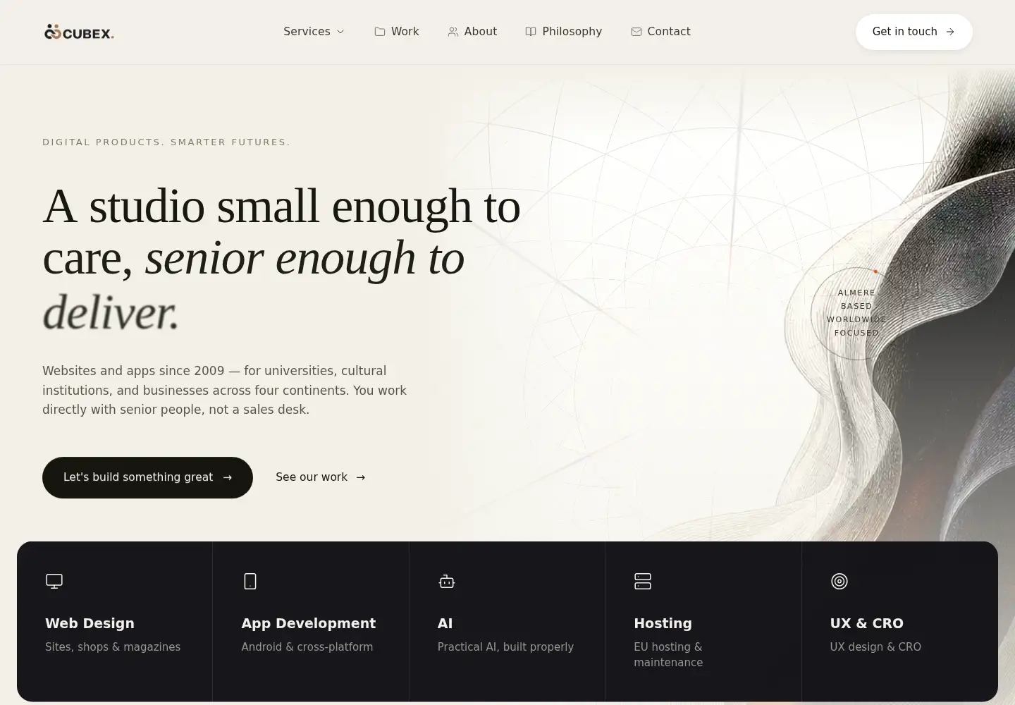Screenshot of cubexic.com