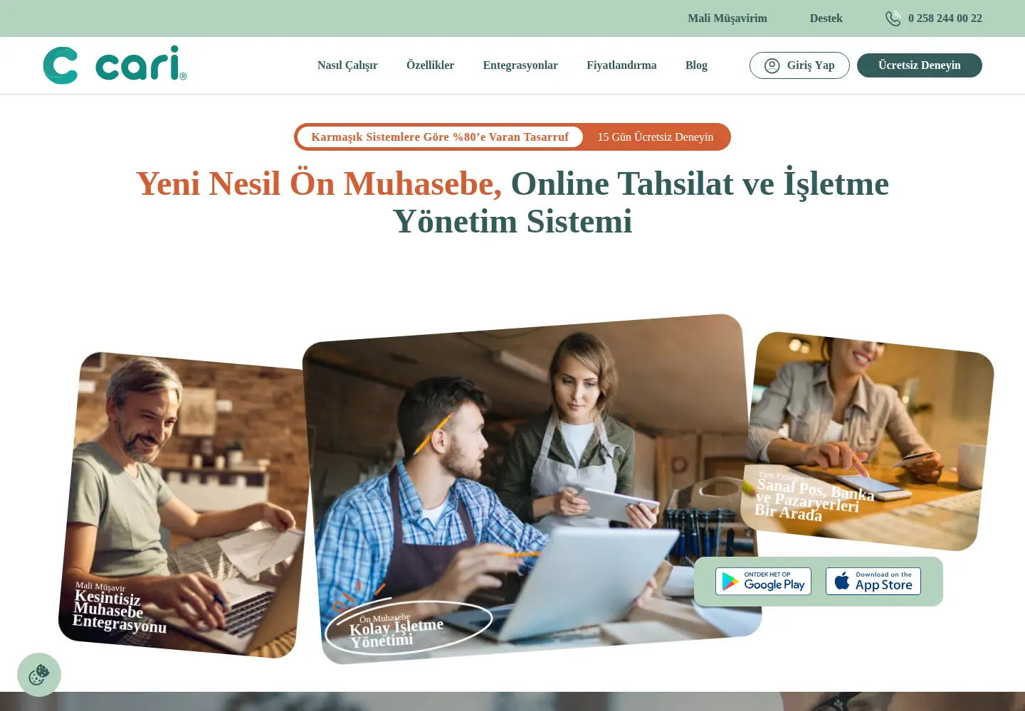 Screenshot of cari.com.tr