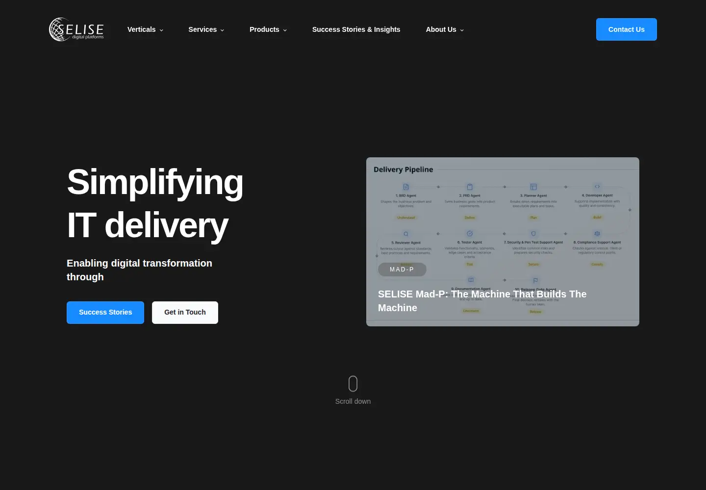 Screenshot of selisegroup.com