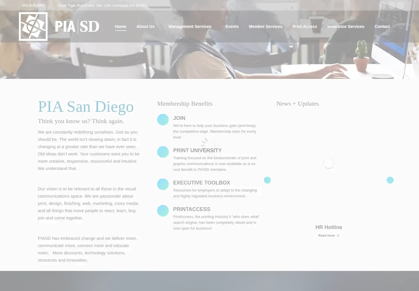 Screenshot of piasd.org