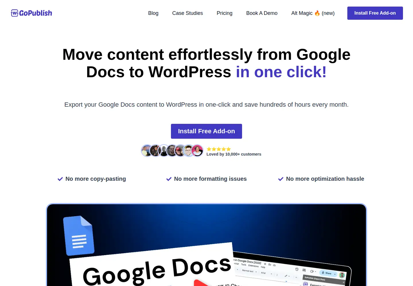 Screenshot of gopublish.io