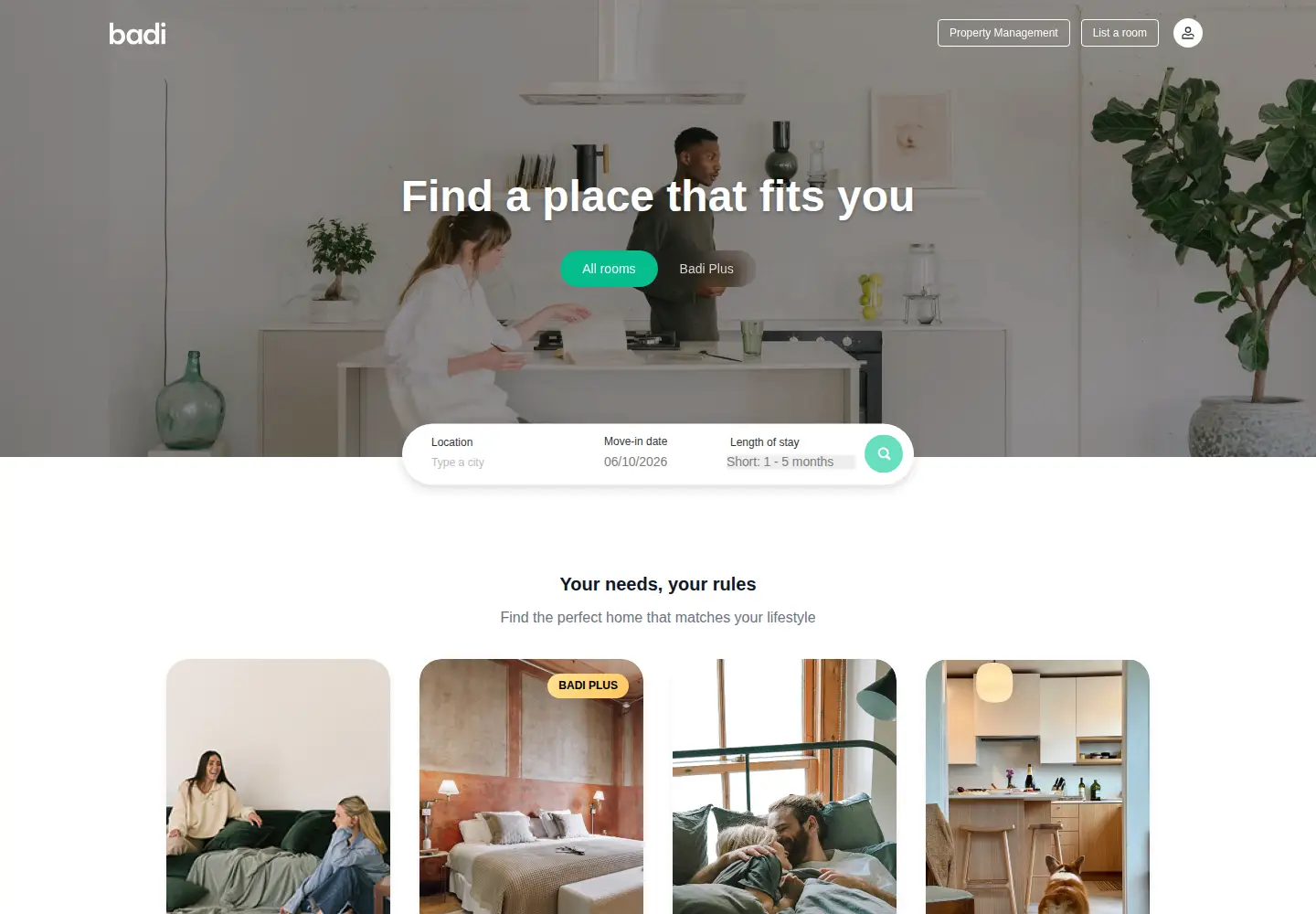 Screenshot of badi.com