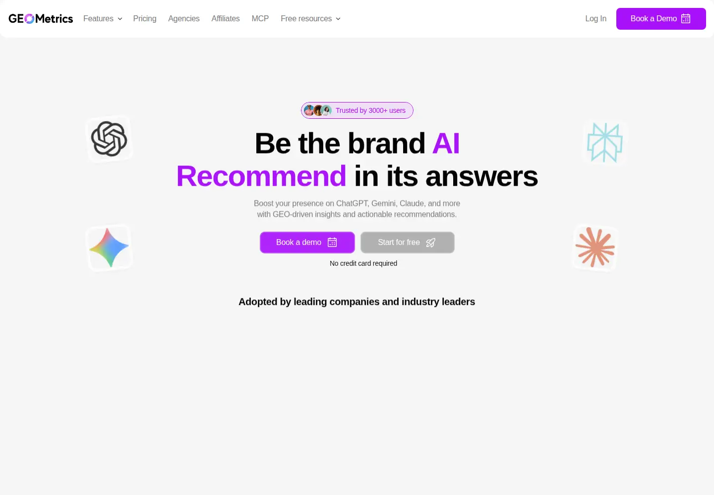 Screenshot of trygeometrics.com
