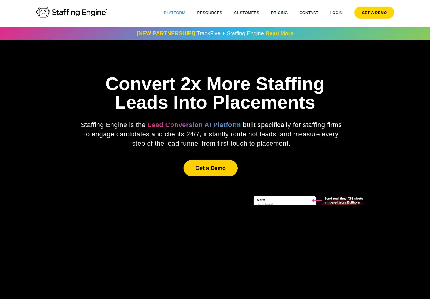Screenshot of staffingengine.ai