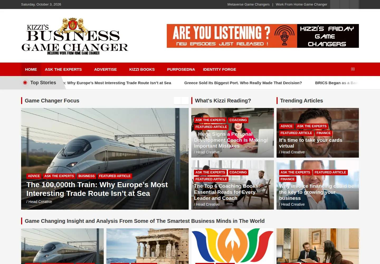 Screenshot of businessgamechanger.biz
