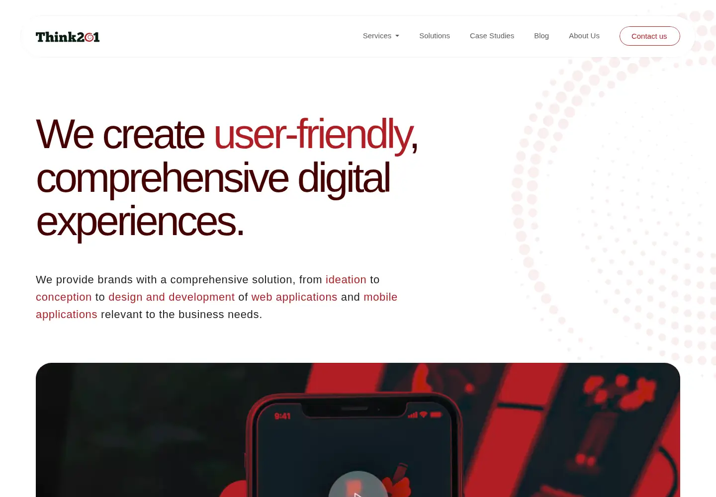 Screenshot of think201.com