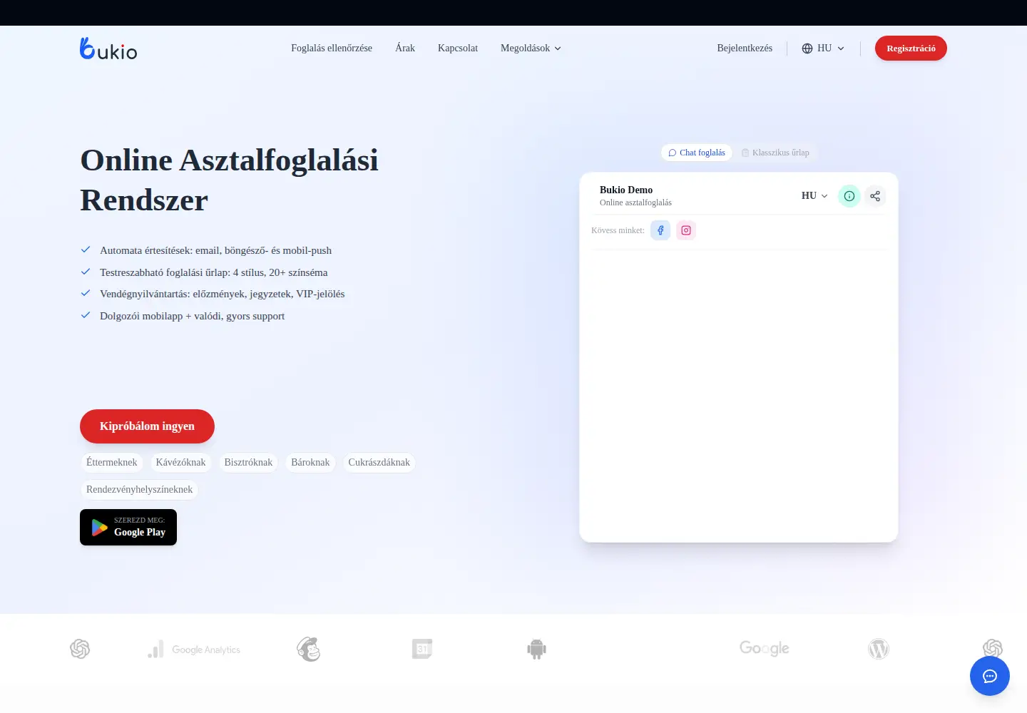 Screenshot of bukio.hu