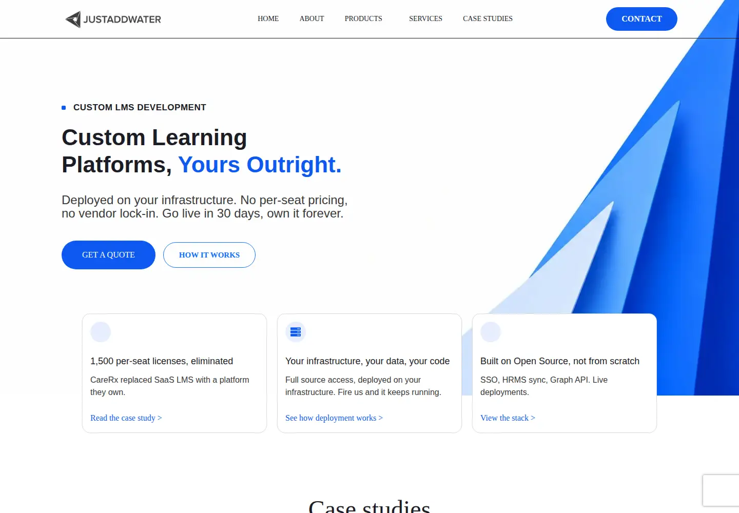 Screenshot of justaddwater.in