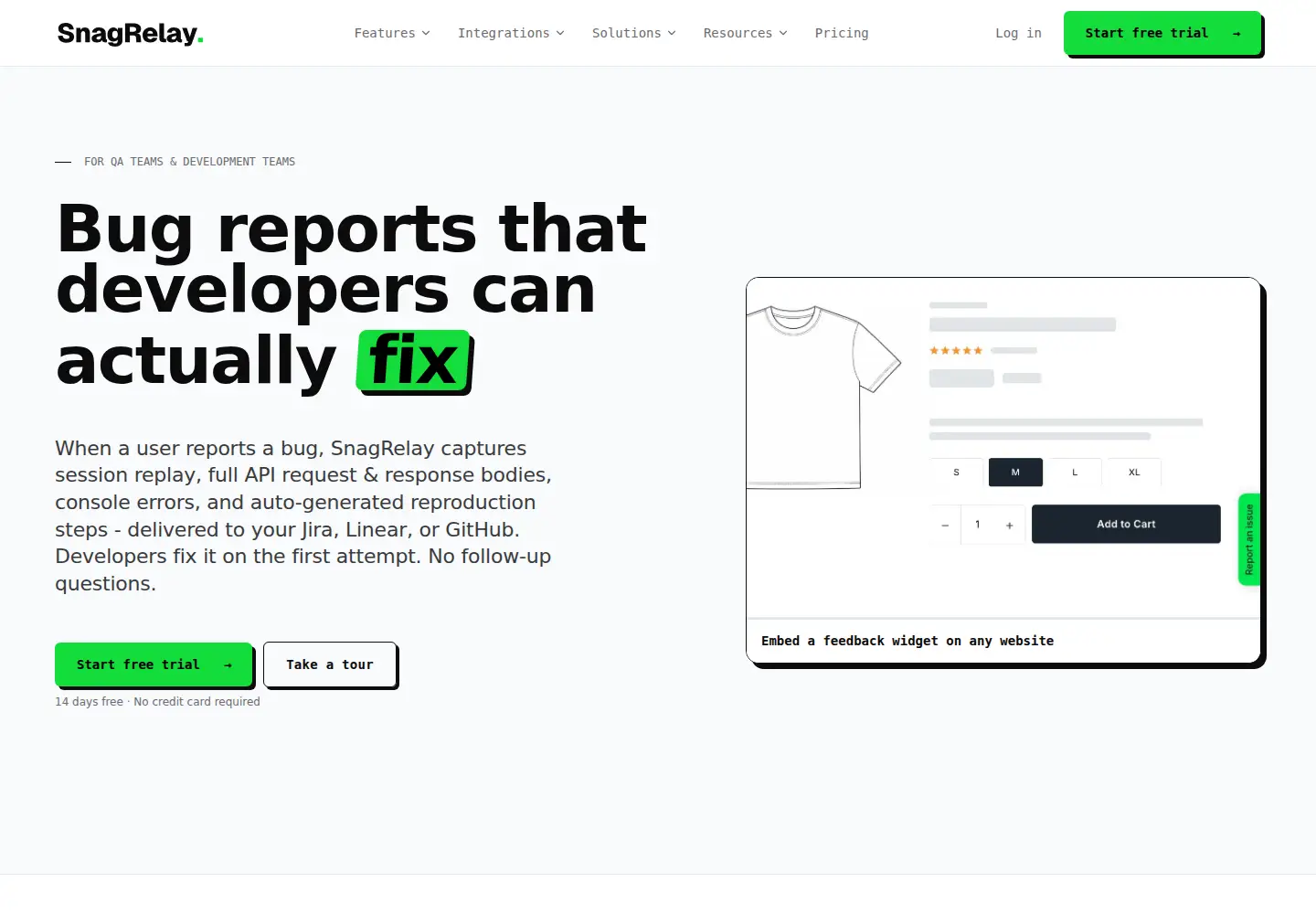 Screenshot of snagrelay.com
