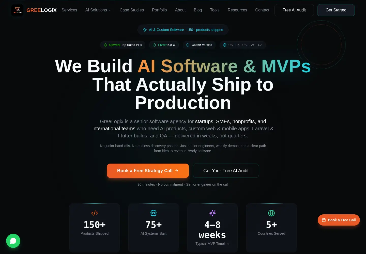 Screenshot of greelogix.com