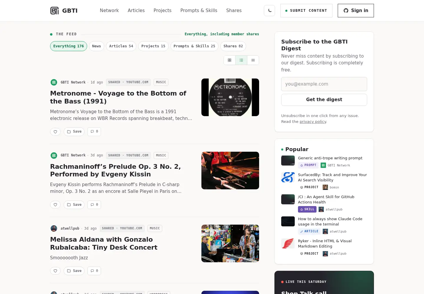 Captured homepage of gbti.network in the current scan