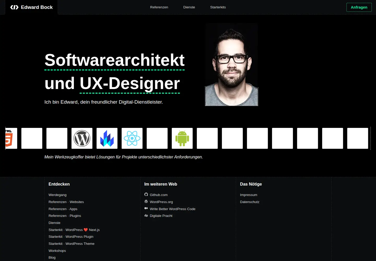 Screenshot of edwardbock.de