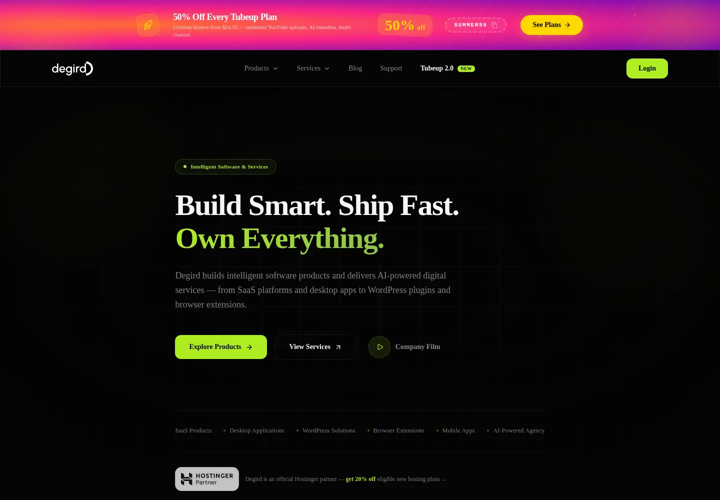 Screenshot of degird.com