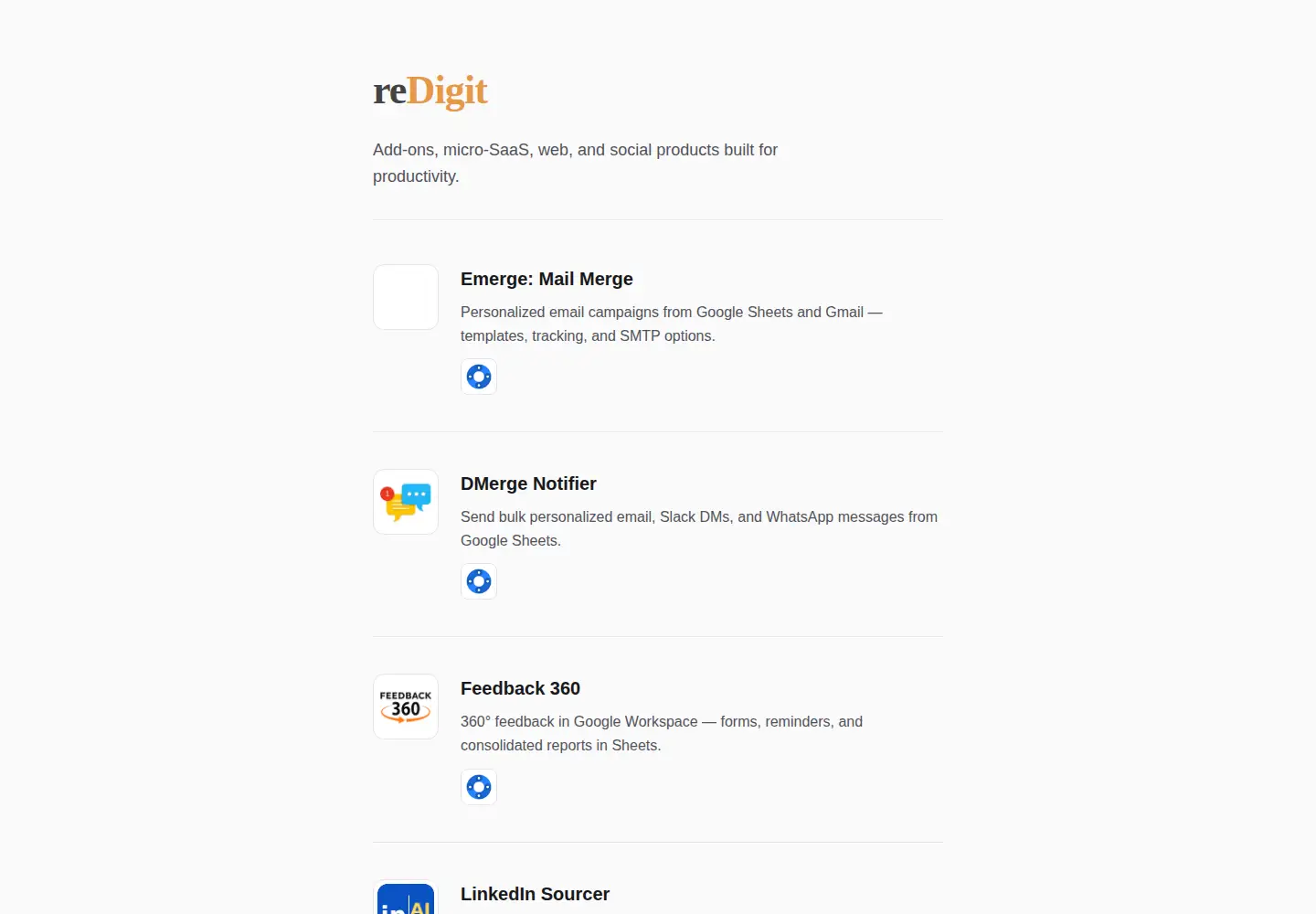 Screenshot of redigit.net