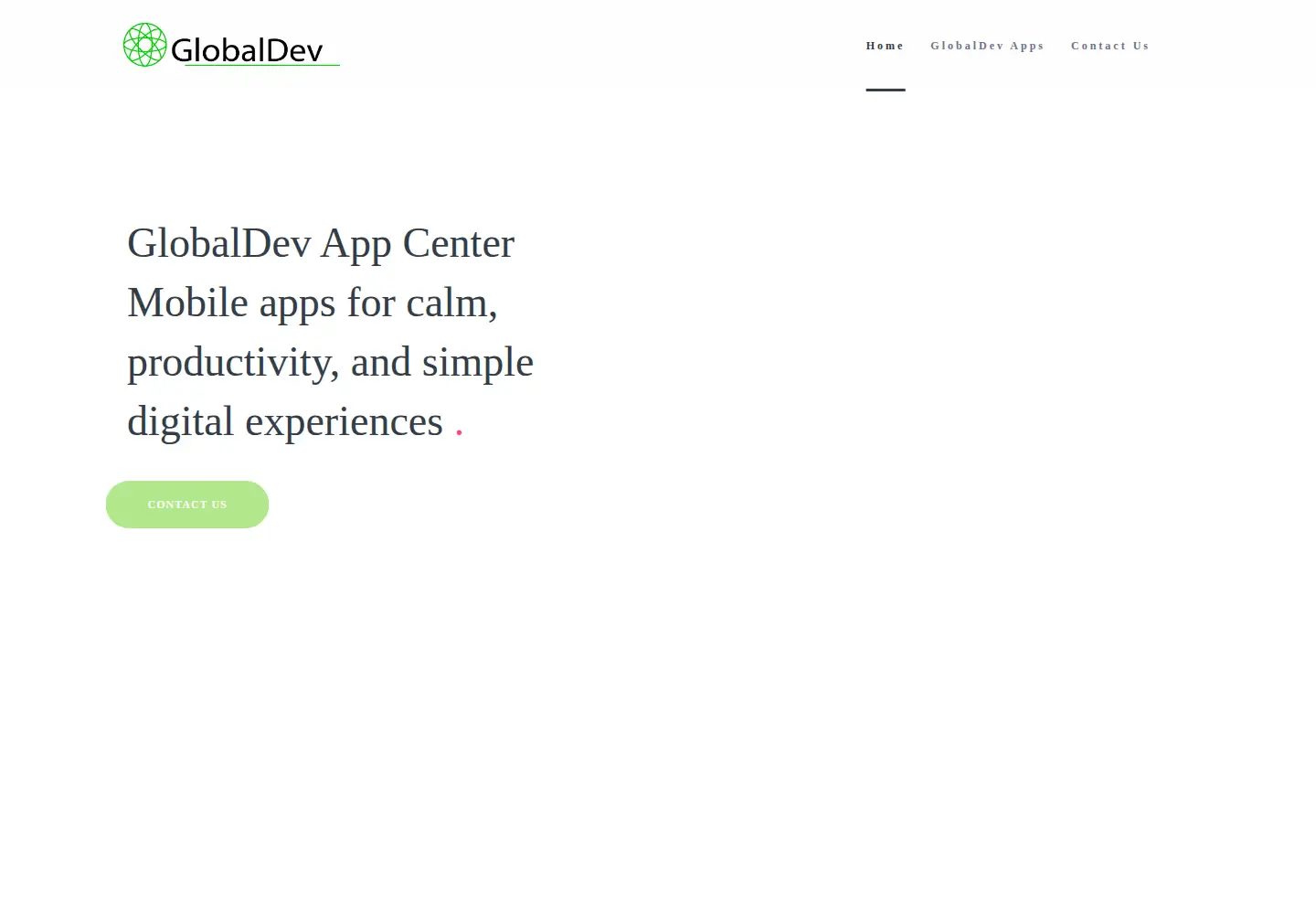 Screenshot of globaldev.app