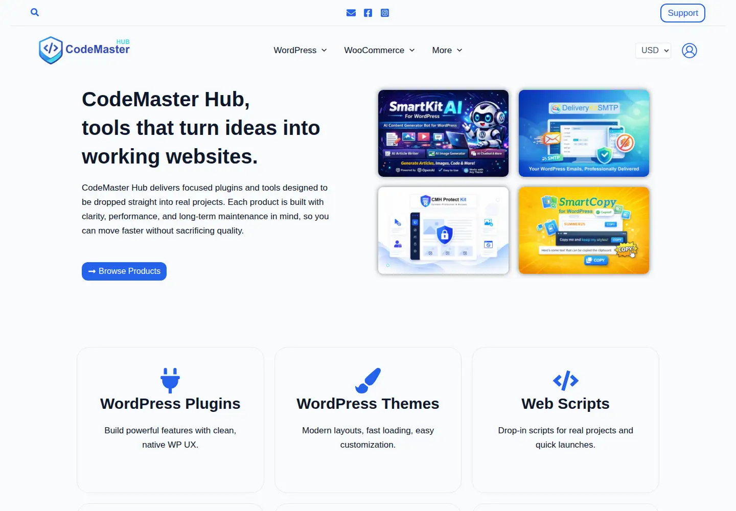 Screenshot of codemasterhub.com