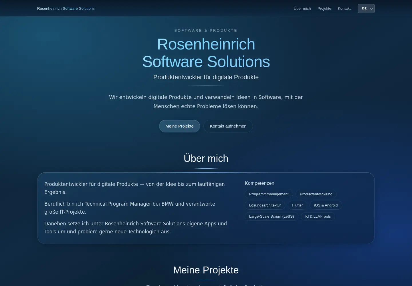 Screenshot of rosenheinrich.com