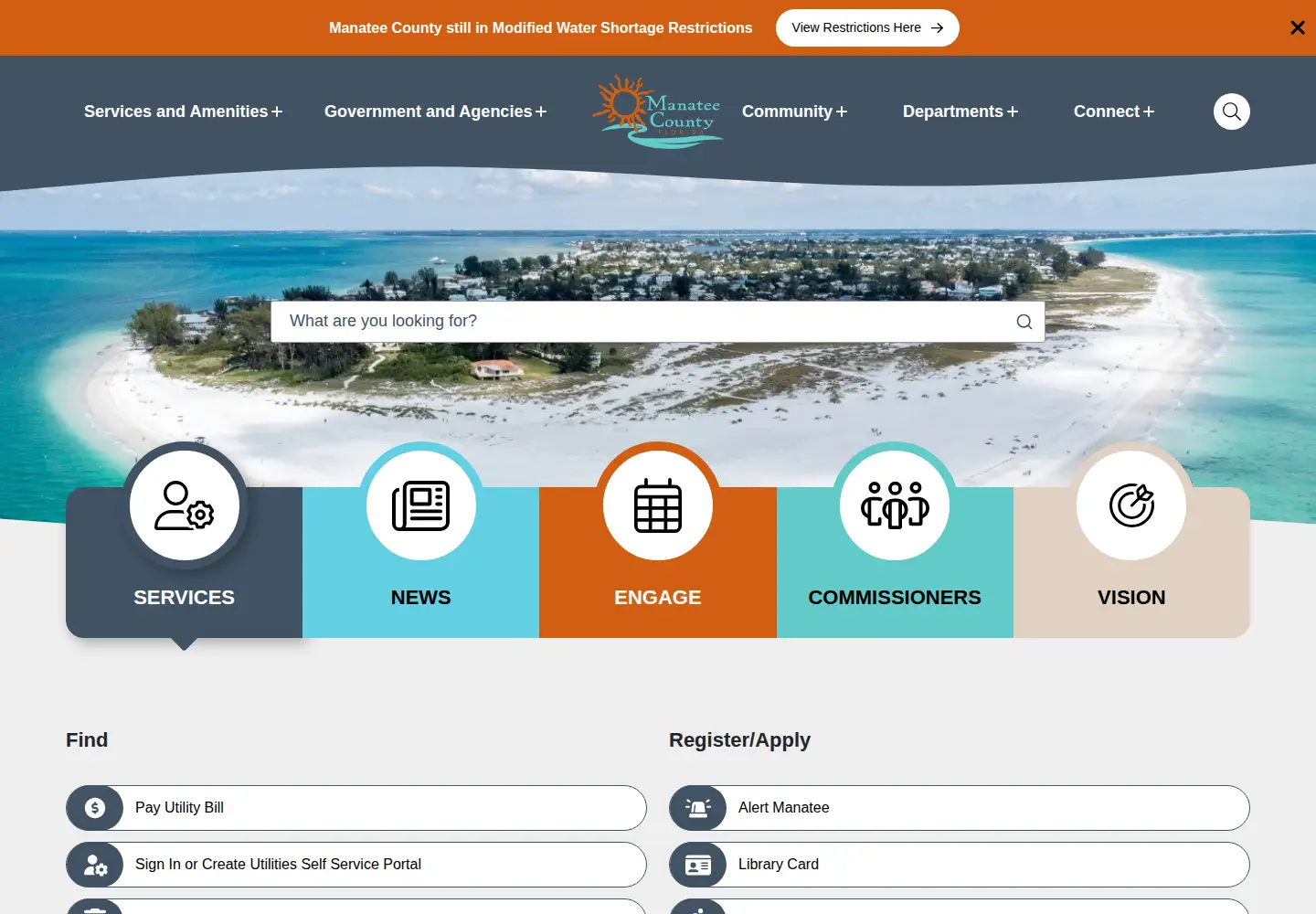 Screenshot of mymanatee.org