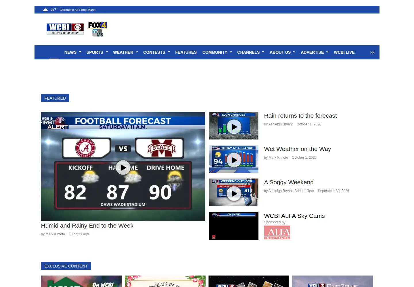 Screenshot of wcbi.com
