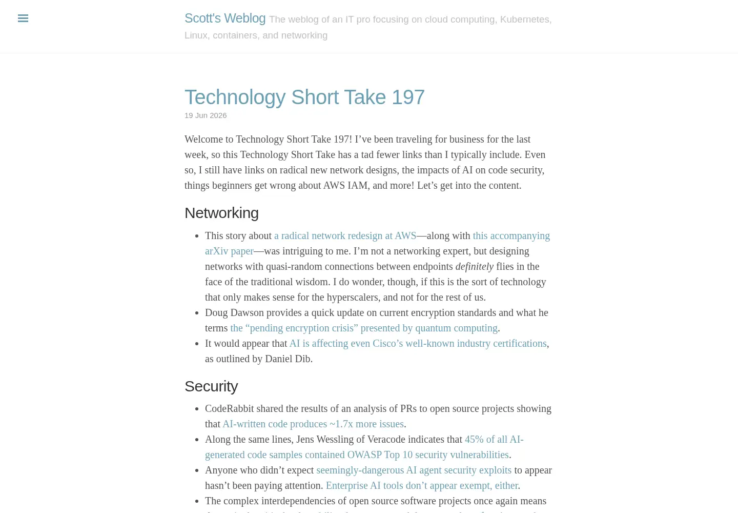 Screenshot of scottlowe.org